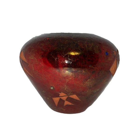 Acoma Pueblo Red Glaze Pottery - Picture 3 of 8